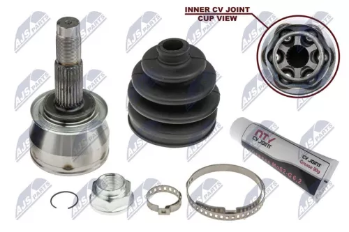 NTY NTY NPZ-PL-042 Front Right Front Left NTY Cv Joint & Boot Kit 