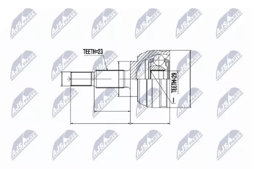 Front Left Front Right NTY Cv Joint & Boot Kit