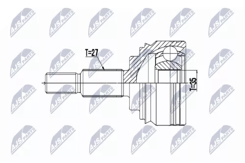 NTY NTY NPZ-RE-058 Front Left Front Right NTY Cv Joint & Boot Kit 