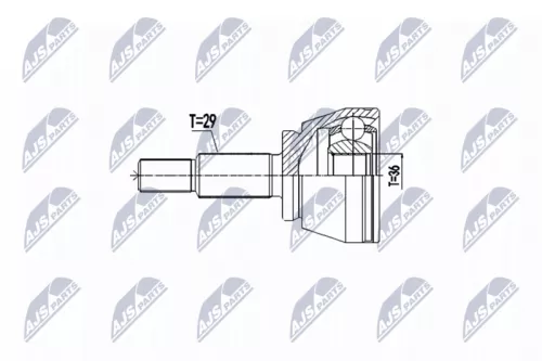 NTY NTY NPZ-RE-059 Front Left Front Right NTY Cv Joint & Boot Kit 