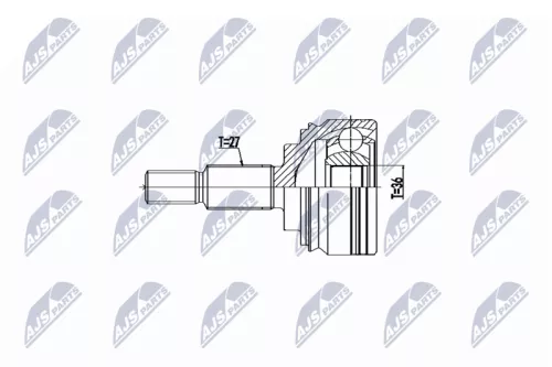 NTY NTY NPZ-RE-060 Front Right Front Left NTY Cv Joint & Boot Kit 