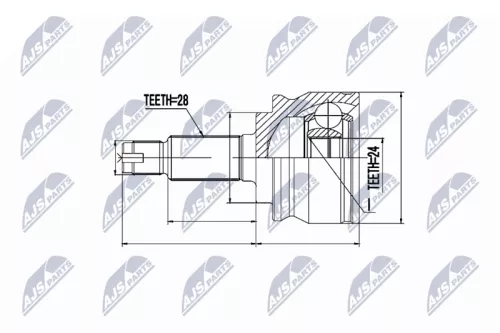 Rear Left Rear Right NTY Cv Joint & Boot Kit