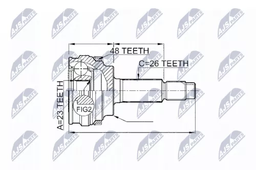 Front Left Front Right NTY Cv Joint & Boot Kit