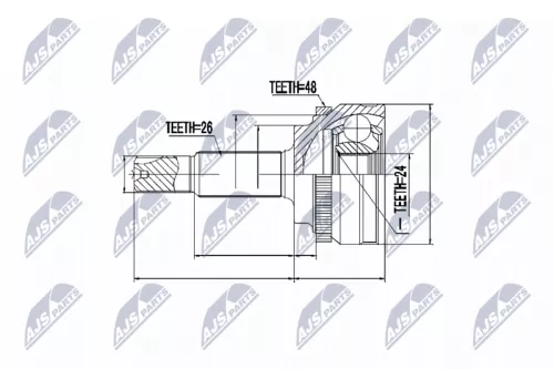Outer NTY Cv Joint & Boot Kit