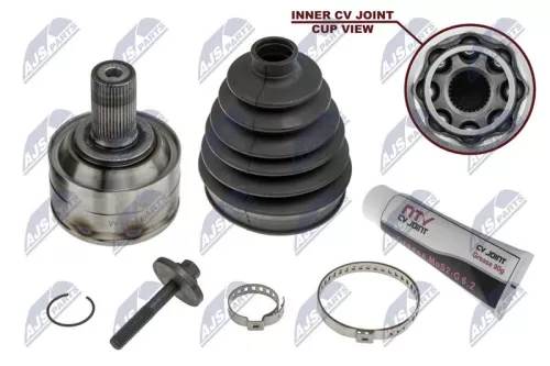 NTY NTY NPZ-VV-025 Front Right Front Left NTY Cv Joint & Boot Kit 