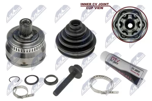 NTY NTY NPZ-VW-008 Front Left Front Right NTY Cv Joint & Boot Kit 