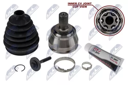 NTY NTY NPZ-VW-027 Front Left Front Right NTY Cv Joint & Boot Kit 