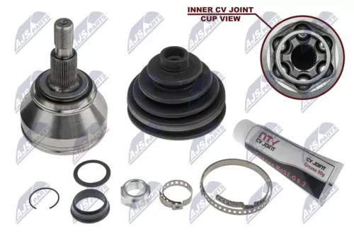 NTY NTY NPZ-VW-028 Front Left Front Right NTY Cv Joint & Boot Kit 