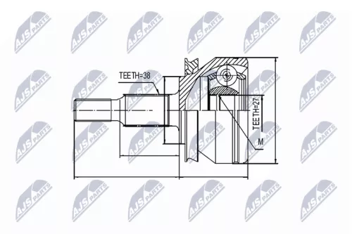 Outer NTY Cv Joint & Boot Kit