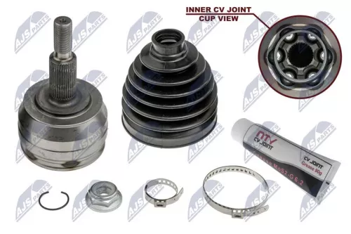 NTY NTY NPZ-VW-033 Outer NTY Cv Joint & Boot Kit 
