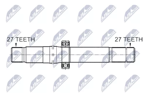 NTY NWP-ME-003 Drive Shaft