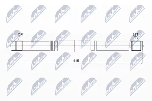 NTY NTY NWP-TY-012 Propshaft, axle drive 