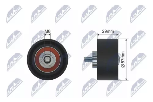 Deflection Pulley/Guide Pulley, timing belt