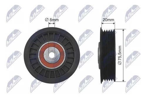 Tensioner Pulley, V-ribbed belt