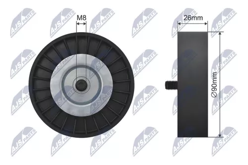 NTY NTY RNK-AU-035 Deflection Pulley/Guide Pulley, V-belt 