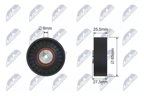 NTY NTY RNK-AU-038 Deflection Pulley/Guide Pulley, V-belt 