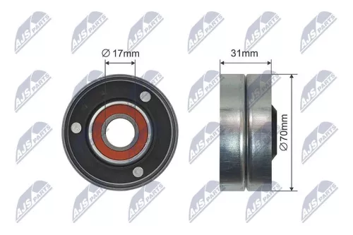 Deflection Pulley/Guide Pulley, V-belt
