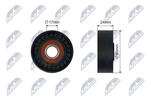Tensioner Pulley, V-ribbed belt