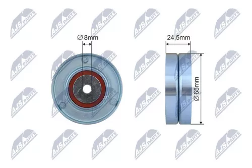 Tensioner Pulley, V-ribbed belt