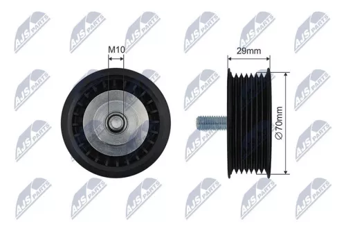 Tensioner Pulley, V-ribbed belt