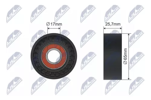 NTY NTY RNK-BM-031 Tensioner Pulley, V-belt 