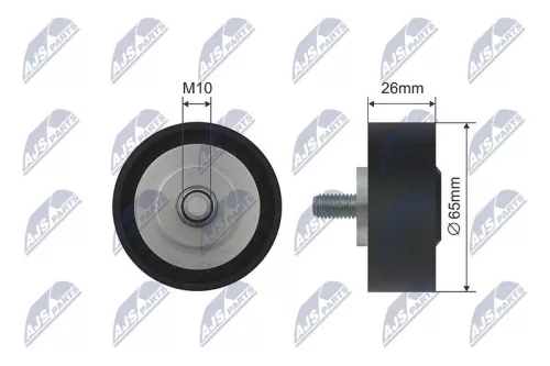 NTY NTY RNK-BM-032 Deflection Pulley/Guide Pulley, V-belt 