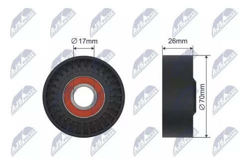 Tensioner Pulley, V-belt
