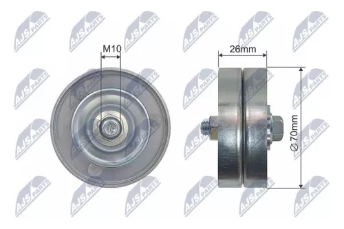 NTY NTY RNK-BM-037 Tensioner Pulley, V-belt 