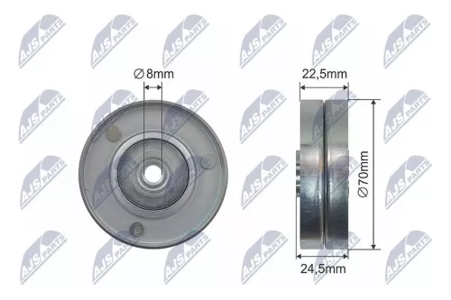 Tensioner Pulley, V-belt