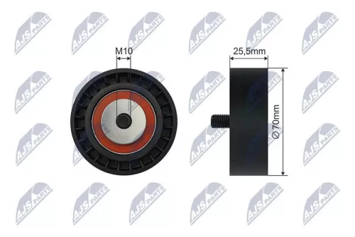 Tensioner Pulley, V-ribbed belt