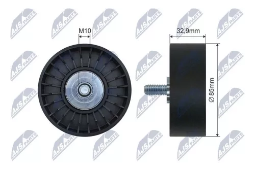 Tensioner Pulley, V-ribbed belt
