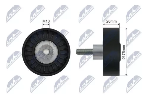 NTY NTY RNK-BM-058 Tensioner Pulley, V-ribbed belt 