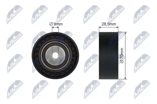 Tensioner Pulley, V-ribbed belt