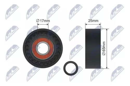 Tensioner Pulley, V-ribbed belt