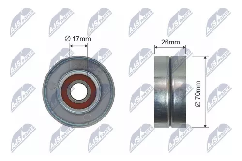 Tensioner Pulley, V-ribbed belt