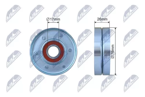 Tensioner Pulley, V-ribbed belt
