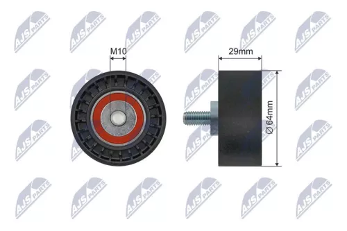 Tensioner Pulley, V-ribbed belt