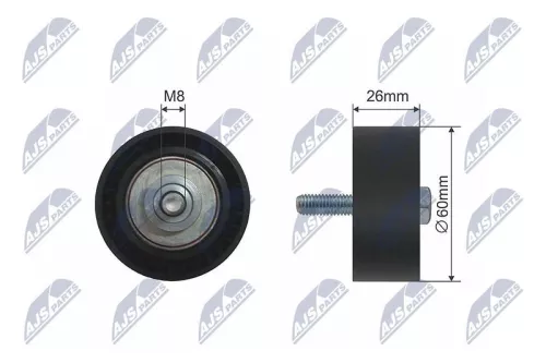 Deflection/Guide Pulley, V-ribbed belt