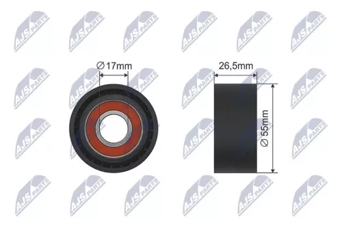 NTY NTY RNK-CT-035 Tensioner Pulley, V-belt 