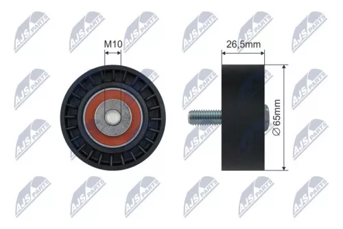 Tensioner Pulley, V-ribbed belt