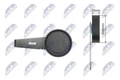 Tensioner Pulley, V-ribbed belt