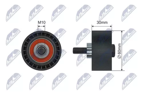 Tensioner Pulley, V-ribbed belt