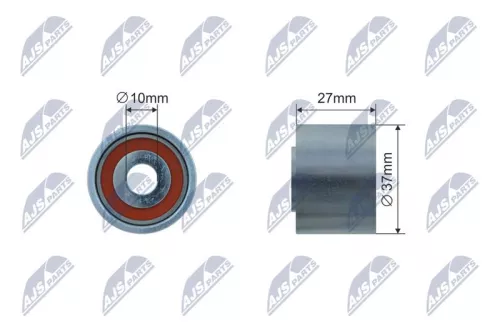 Deflection/Guide Pulley, V-ribbed belt