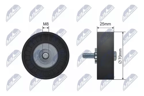 Deflection Pulley/Guide Pulley, V-belt