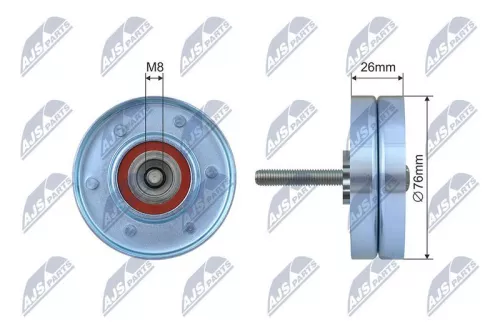 Tensioner Pulley, V-ribbed belt
