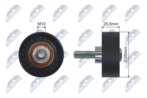 Deflection/Guide Pulley, V-ribbed belt