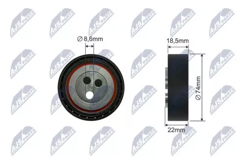 Tensioner Pulley, V-ribbed belt