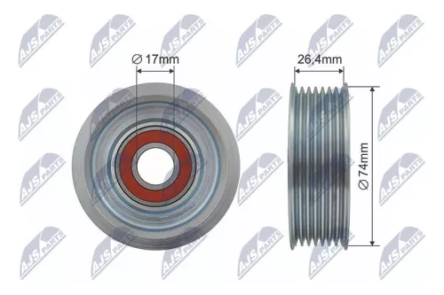 Deflection Pulley/Guide Pulley, V-belt