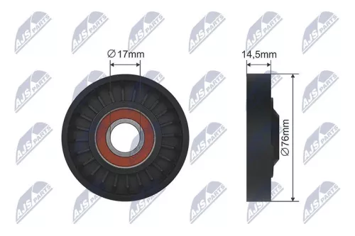 NTY NTY RNK-HD-020 Tensioner Pulley, V-belt 