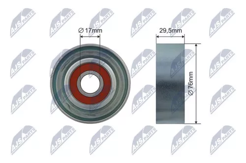 Tensioner Pulley, V-ribbed belt